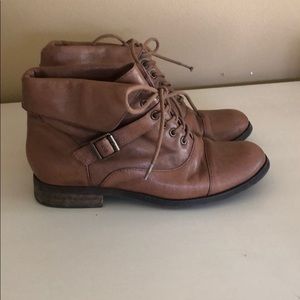Steve Madden Brown leather booties